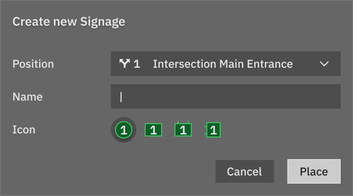 Route Creation and sign placement